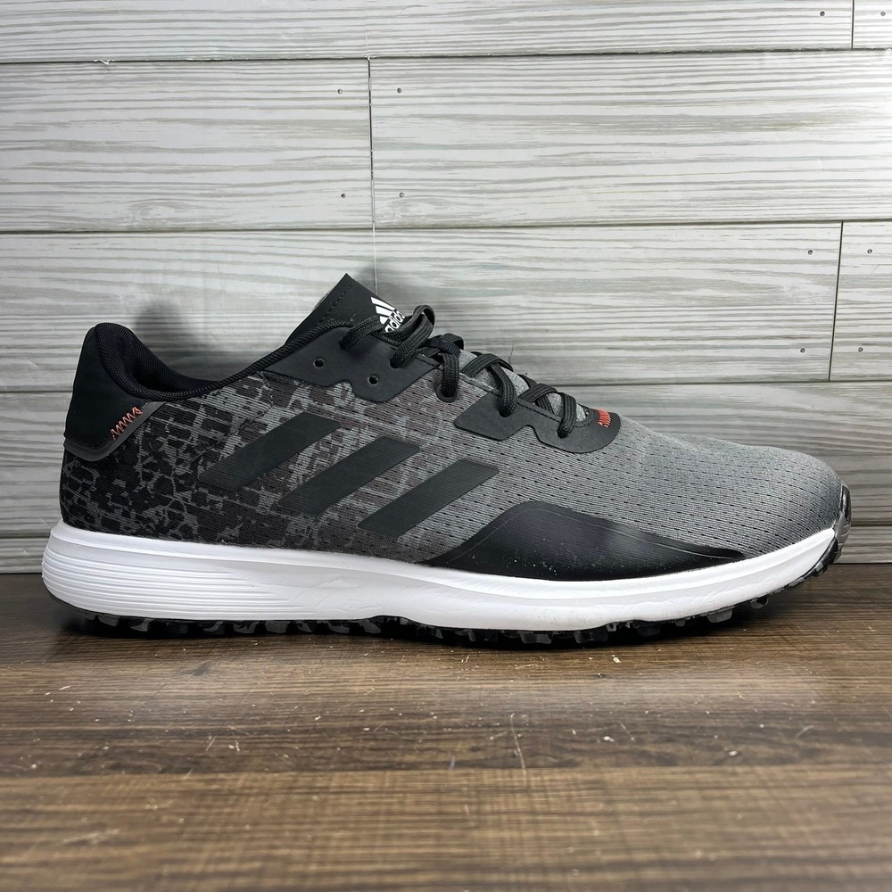 Adidas S2G Gray Black SpikeLess Men's Golf Shoes - Men's Size 12.5